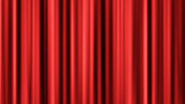 カーテンが開く映像の5パターンセット