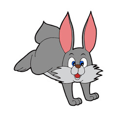 Rabbit animal cartoon. Vector image