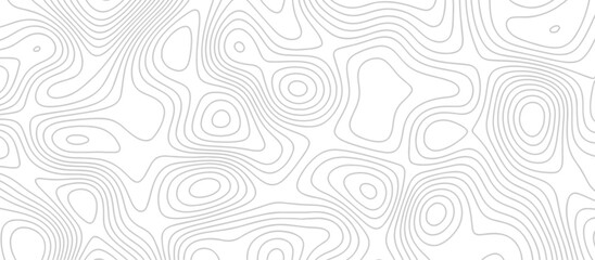 Abstract topography wavy line map background. vector illustration. topography map on land vector terrain Illustration. Black on white contours vector topography stylized height of the lines.	