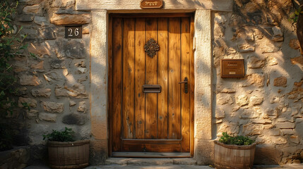 Vintage wooden door