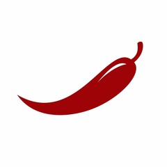 Red chilli icon. Logo design