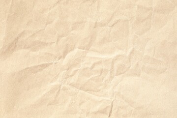 Crumpled brown background paper texture