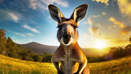 kangaroo. camera photos high quality picture . high quality photo - obrazy, fototapety, plakaty