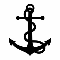 Black anchor silhouette design image © Sakiman