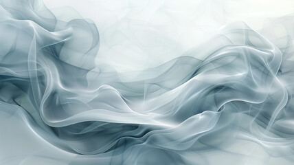 Flowing ethereal smoke patterns, clean background with spacious copy space, creative design,