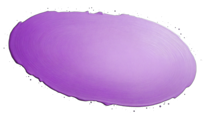 purple paint brush strokes in acrylic color isolated against transparent
