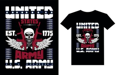 United states army est 1775 u.s army t-shirt design vector file
