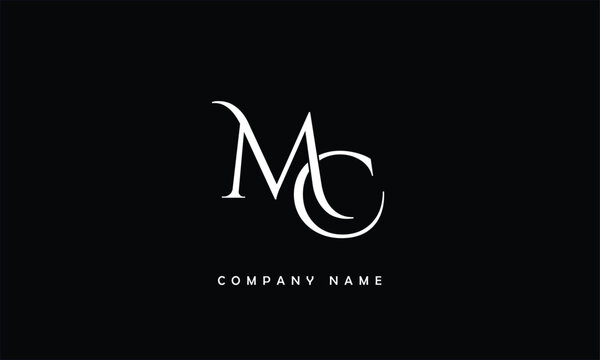 MC, CM, M, C Abstract Letters Logo Monogram