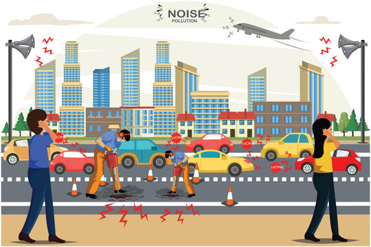 Noise pollution disrupts tranquility and health, Unwanted sounds harm our peace