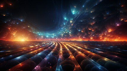 Hyperspace travel visual effect