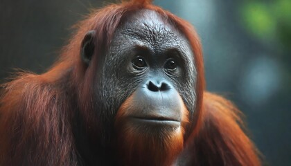 Fototapeta premium orangutan (Pongo abelii) high quality photo