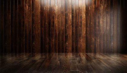 Photograph a sleek and polished dark wood backdrop, ideal for conveying a sense of sophistication and professionalism