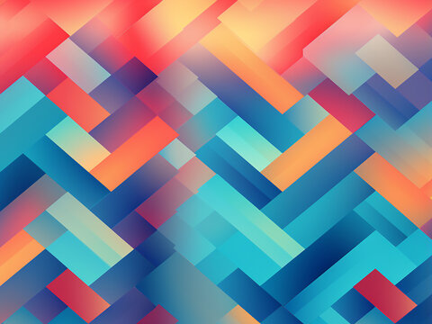 Vibrant image with a regular pattern bright background. AI Generation.