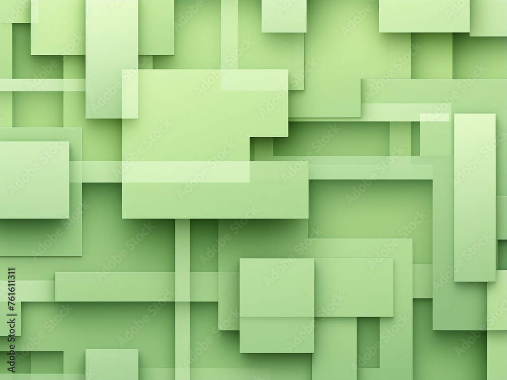 Wall mural an image showcasing a regular pattern against a green backdrop. ai generation.