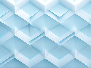 Obraz premium Illustration of a regular pattern on a blue bg. AI Generation.