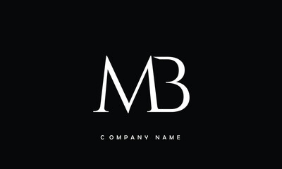 MB, BM, M, B Abstract Letters Logo Monogram