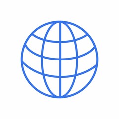 Globe icon logo. Design image
