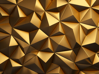 Luxurious Tessellation: An exquisite image showcasing gold patterns. AI Generation.