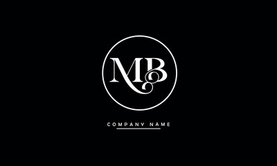 MB, BM, M, B Abstract Letters Logo Monogram