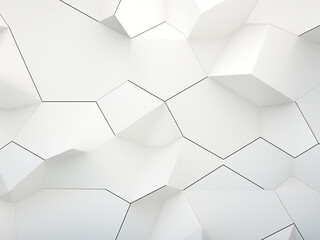 Tessellation in a minimalist style against a white background. AI Generation.