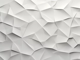 Fotobehang Intricate shapes create a stunning tessellation on a white background. AI Generation. © Llama-World-studio