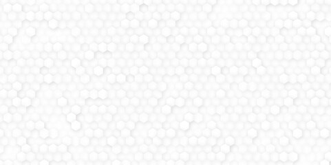 Vector banner design, white background with hexagon pattern. Abstract design with modern connect hexagons. Vector illustration