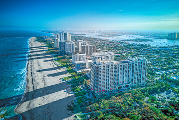 aerial view of Florida beachfront
 - obrazy, fototapety, plakaty