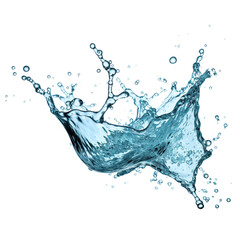 Splashing water isolated on transparent or white background