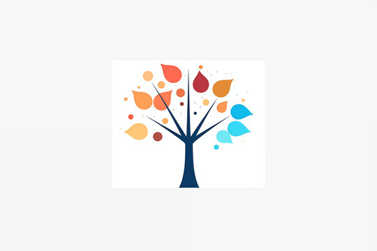 Tree logo vector design template. Nature tree icon vector design template.