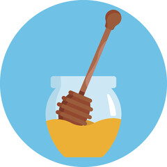 The honey dipper icon embodies the artistry of beekeeping, symbolizing the delicate process of harvesting and enjoying nature's golden nectar.