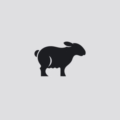 Obraz premium Modern Minimalist Logo Of Sheep