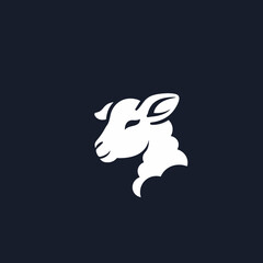 Modern Minimalist Logo Of Sheep