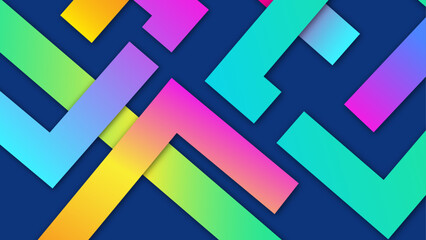 Colorful modern square shape background