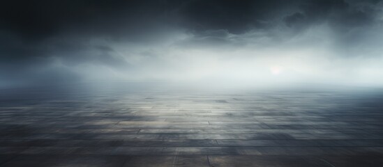 Dark Concentrated Flooring Texture with Mist or Fog