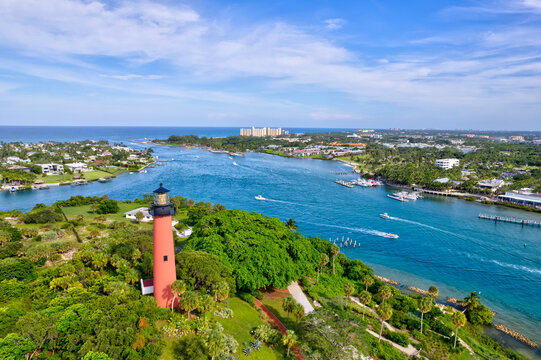 aerial view of Florida lighthouse