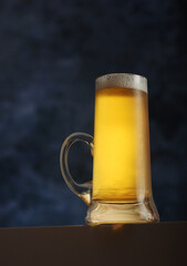 A mug with traditional German lager beer