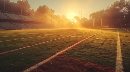Golden Hour on the Gridiron, generative ai