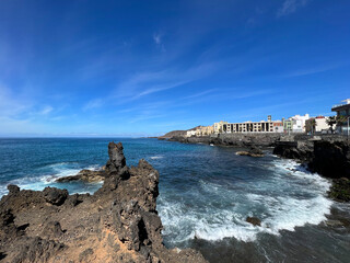 Coast of La Isleta in Las Palmas