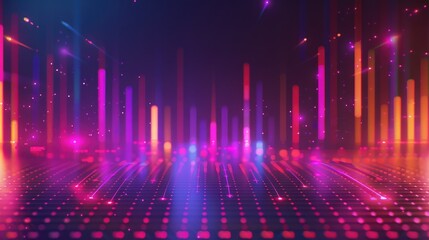 abstract light background, Sound background equalizer concept to visualize