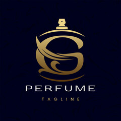 Letter G Perfume Logo Design, Elegant Luxury Scent Initial Logo