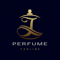 Letter J Perfume Logo Design, Elegant Luxury Scent Initial Logo