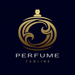 Letter O Perfume Logo Design, Elegant Luxury Scent Initial Logo