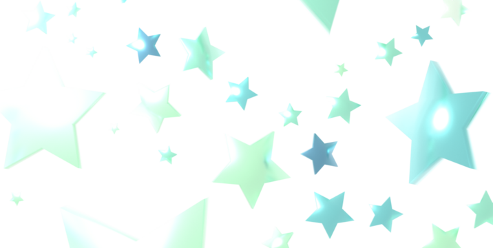 Seamless pattern with small blue stars on white background.