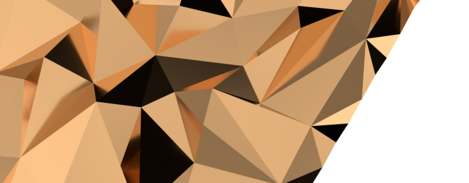 Abstract gold polygon background on texture