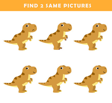 Find 2 same pictures. Puzzle game for children. Preschool worksheet activity for kids. Educational game.	