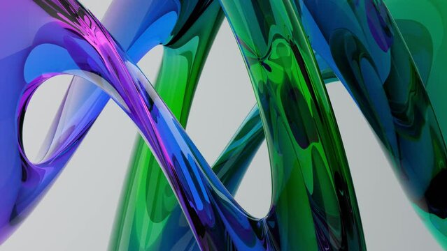 moderne elegante vision&auml;re gl&auml;serne Designform mit &auml;sthetischer Balance, visuelle Innovation, neuartige Methoden, Hintergrund, Geometrie, Wirbel, Kurven, glas