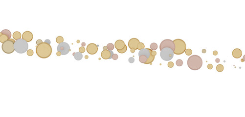 Mesmeric Moments: Mesmeric 3D Illustration Depicting Mesmerizing gold Confetti