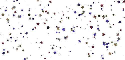 Naklejka premium Astral Downpour: 3D Illustration Brings a Shower of Gold Stars