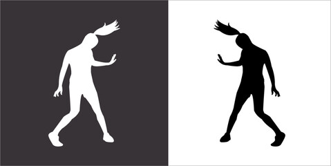 IIlustration Vector graphics of dance dance icon