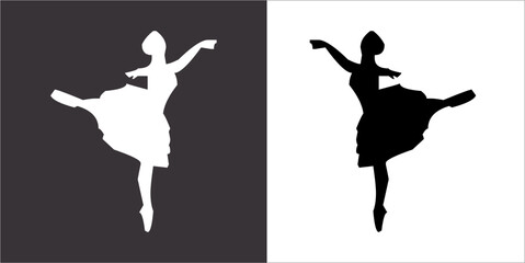 Fototapeta na wymiar IIlustration Vector graphics of dance dance icon